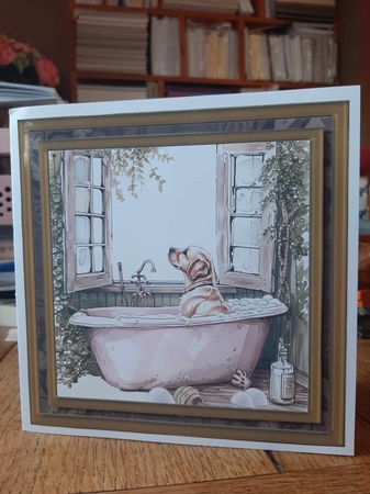 Its a dogs life card front 7 by Ann Davies