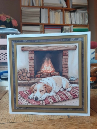 Its a dogs life card front 9 by Ann Davies