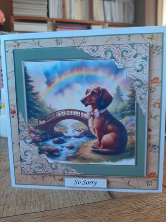SHAGGY DOGS V2 CHOCOLATE DACHSHUND by Ann Davies