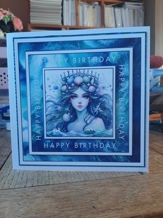 Ocean Eyes Birthday 7 inch Square by Ann Davies
