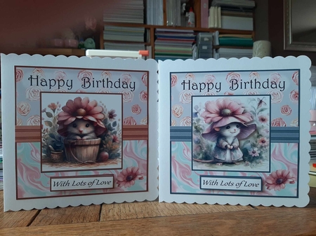 Peekaboo Flower Mice  by Ann Davies