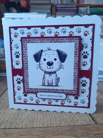 cute Puppy Birthday 1 by Ann Davies
