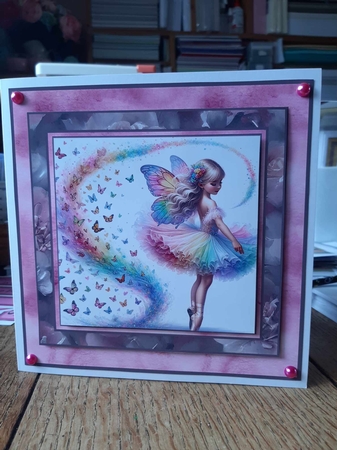Fairy dance like no one is watching card front 4 by Ann Davies
