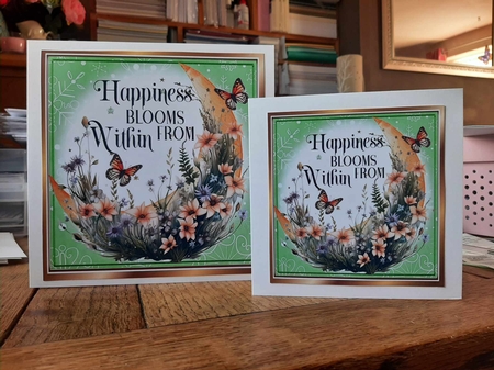 Lovely Spring Nature 8x8 Card Fronts With Words (Two) by Ann Davies