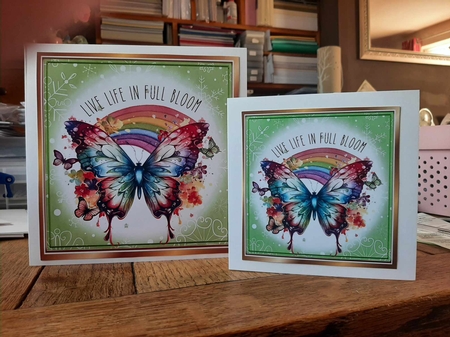 Lovely Spring Nature 8x8 Card Fronts With Words (Four) by Ann Davies