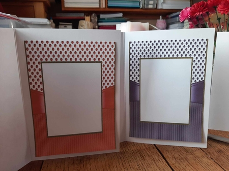 dots Stripes A5 Frames-Autumn Fall Light by Ann Davies