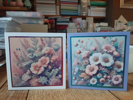 Lace Flowers set 2 by Ann Davies