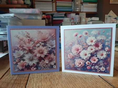 Lace Flowers set 2 by Ann Davies