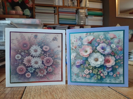 Lace Flowers set 2 by Ann Davies