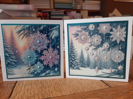 Lace snowflakes set 1 by Ann Davies