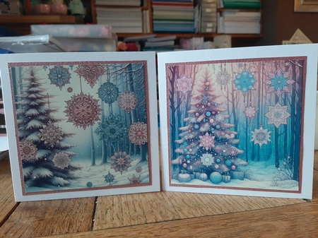 Lace snowflakes set 1 by Ann Davies