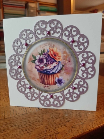 Cup Cake Glass Buttons by Ann Davies