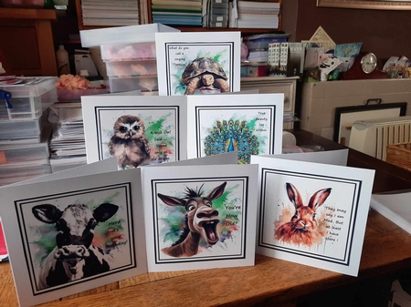 6 Humorous Animal Toppers by Ann Davies