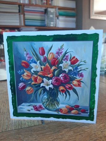 FLORAL CARD A by Ann Davies
