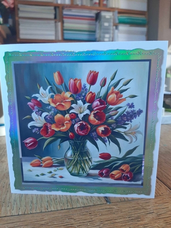 FLORAL CARD B by Ann Davies