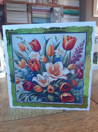 FLORAL CARD C by Ann Davies