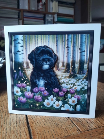 Beautiful Birch Forest Dogs (5) 3 by Ann Davies