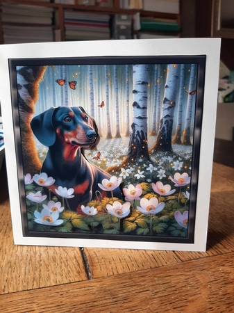 Beautiful Birch Forest Dogs (7) 3 by Ann Davies