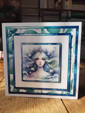 Sea Queen 7 Inch Square by Ann Davies