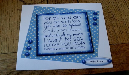 Mothers day Quick Card by Ann Davies