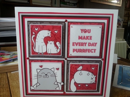 PURRFECT DAY SQUARES All Occasions 7.5 Quick Layer Card & Insert Mini Kit by Ann Davies