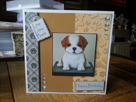 Dogs leave paw prints on your heart  by Ann Davies