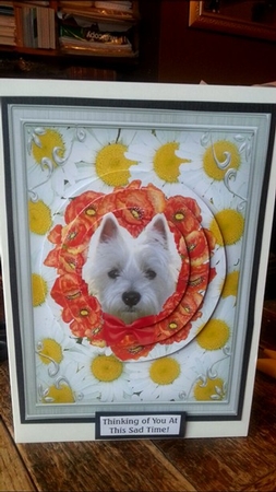 All Westies Go to Heaven West Highland Terrier Sympathy Card by Ann Davies