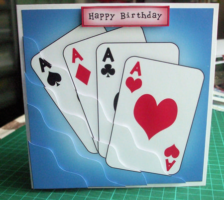 You're Ace!! Quick Card Wavy Corner Side Stacker by Catherine Nelson