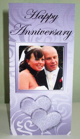 Add a Photo Anniversary Card with Easy Fold Frame by Catherine Nelson