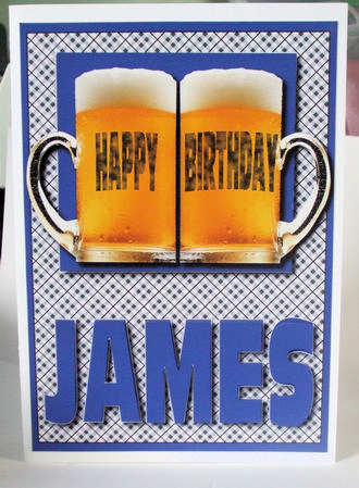 Happy Birthday James (blue) by Catherine Nelson