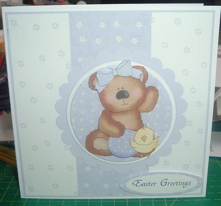 Bear and Chick Quick Card by Catherine Nelson