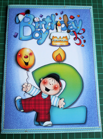 Boys 2nd Birthday Quick Card by Catherine Nelson
