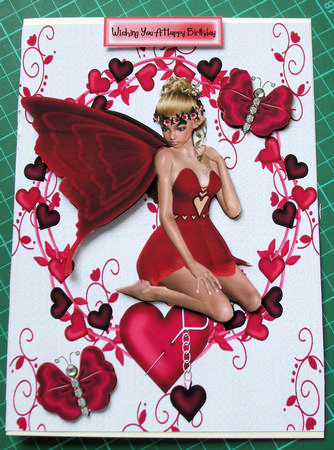 Pretty Faerie in Red Velvet by Catherine Nelson