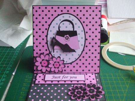 Bags of Style Easel Card by Catherine Nelson