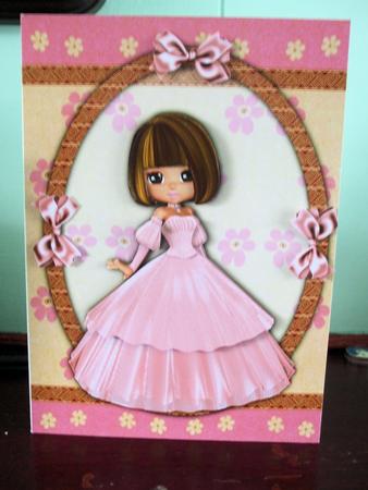 Spring Shimmers Decoupage Card by Catherine Nelson