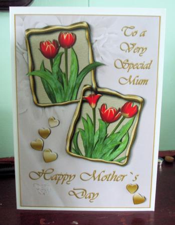 Tulips for Mother`s Day Quick Card by Catherine Nelson