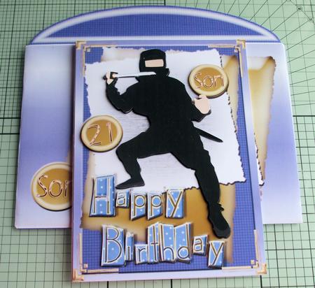 'ninja' Happy Birthday by Catherine Nelson