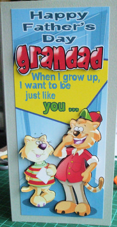 Fathers Day (grandad) Cats. by Catherine Nelson