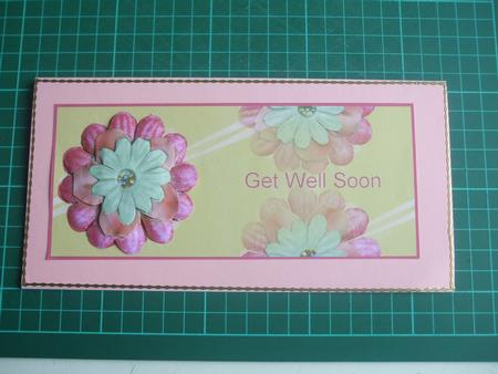 Fabric Flower Get Well Soon by Catherine Nelson