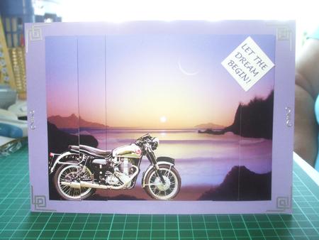 Bsa Goldstar Motorbike Night Rider Biker Dream Fantasy by Catherine Nelson