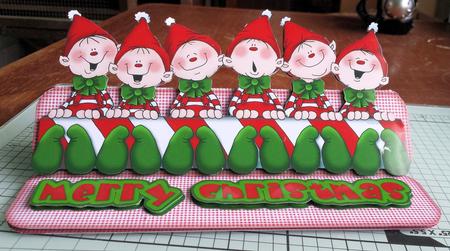 A Merry Little Christmas Over the Top Easel Card Kit by Catherine Nelson