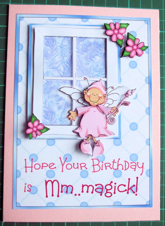 Hope Your Birthday is mm - magick! - Card Front /topper by Catherine Nelson