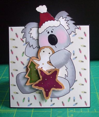 Koala with Cookies Over the Edge by Catherine Nelson