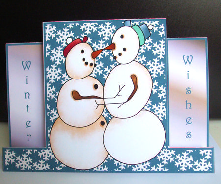 Cold Noses Staggerfold Card by Catherine Nelson