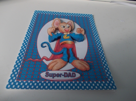 Super Son/dad Mouse Card by Janet Barker