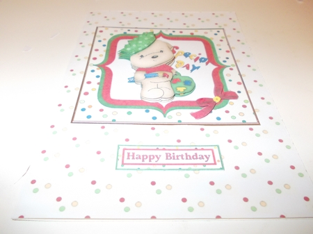 Ted's Special Day Decoupage by Janet Barker