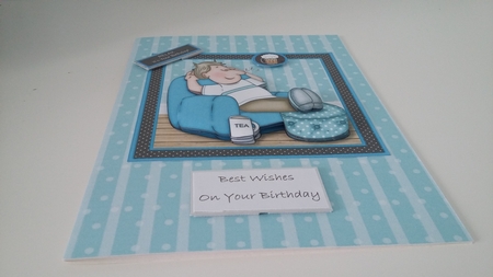 Relaxing Dave Mini Kit With Ages 30, 40, 50 Male Birthday/Fathers Day by Janet Barker