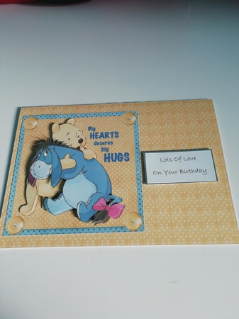 WHO NEEDS A HUG BOY VERSION TOPPER by Janet Barker