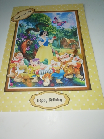 Snow White Card Front Sheet 1 by Janet Barker