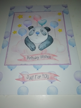 Party Panda Card Topper by Janet Barker